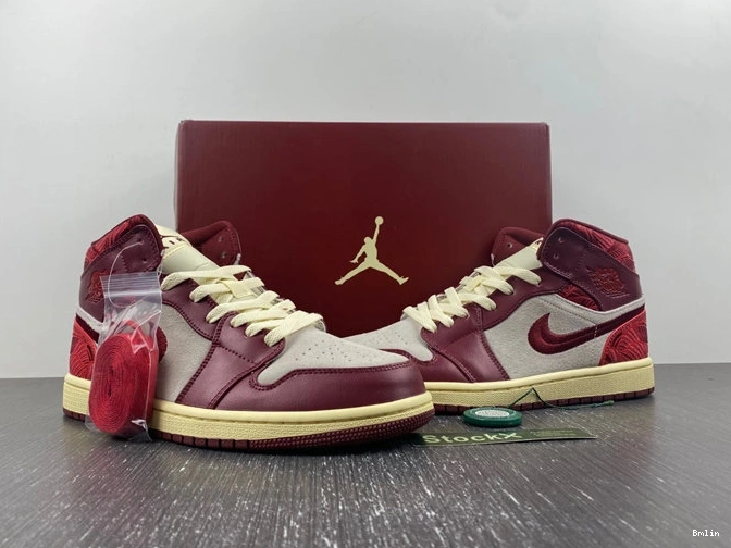 Boostmaster lin Mid Leaf Effortless Team 1 Tiki Jordan 3684 Red SE DZ2820- 1013